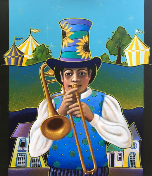 O tocador de trombone por Diego Mendonça